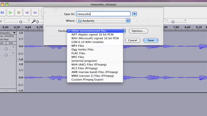 Use Audacity for Audio Effects